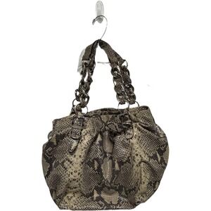 Michael Kors Y2K Slouch Hobo bag silver hardware chain strap retro old money